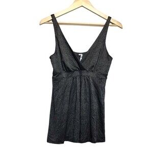 Michael Stars Grey shimmer v neck‎ tank top small